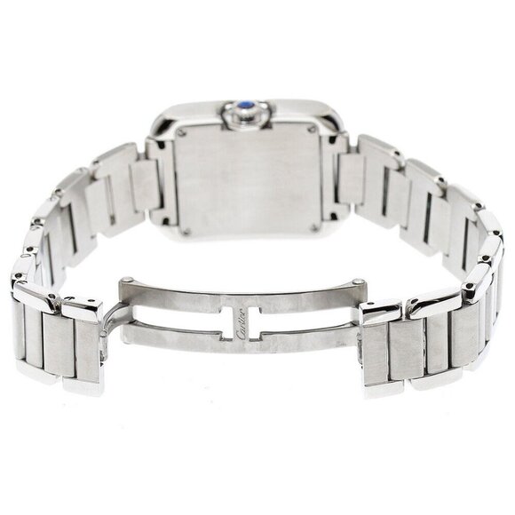 CARTIER Tank Anglaze SM W5310022 Silver Dial Quartz Ladies Watch_869226 - Picture 4 of 7